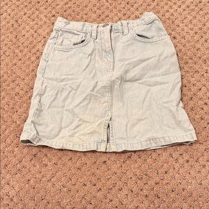 Calvin Klein Light Blue Mini Skirt